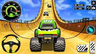 Monster Truck Mega Ramp 06 Impossible Driver - Racing Android Gameplay #gaming #omkar9