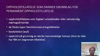 Permanent Oppholdstillatelse