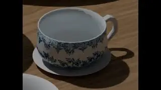 Game-Ready Delft Porcelain Teacup from Scratch (Low Poly | Blender)