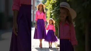 Timeless Elegance, Mother and Daughter #outfit #dress #fashion #ai #moda #viral