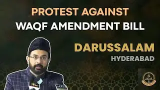 YSRCP Leader Janab Hafeez Khan addressed at Darussalam Protest against Waqf Amendment Bill