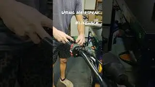 Install Motorcycle Grips EASY LIFE HACK!  #shorts #motorcycle #honda