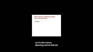Will the Future of Planning Change Due to the Pandemic? (cc)