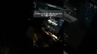 Hidden Under Screen Storage Box for Tesla Model 3/Y