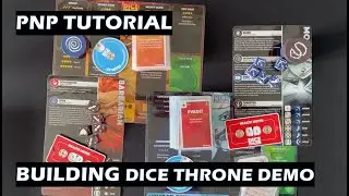 Building Dice Throne Demo PnP Tutorial Board Game