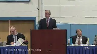 Medfield Special Town Meeting (11-18-19)
