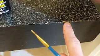 HOW TO REPAIR A SMALL CHIP IN THE RUSTOLEUM COUNTERTOP COATING EASY WAY