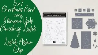 Stampin' Up!'s Christmas Lights Stamp Set and Lights Aglow DSP/ Christmas Card/Simple Sketch/Pretty