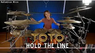 Toto - Hold The Line - Jeff Porcaro | Drum cover by Kalonica Nicx
