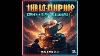 1 HR Lo-Fi Hip Hop: Coffee-Stained Daydreams 🎧 Study, Sleep & Relax | Vinyl Vibes