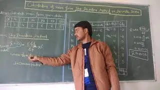 Mean from step deviation method in discrete series