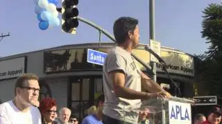 West Hollywood Mayor John J. Duran Speaks at 27th Annual AIDS Walk Los Angeles