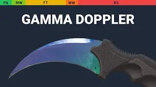 Karambit Gamma Doppler - Skin Float And Wear Preview
