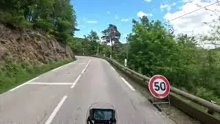 Riding from Le Cheylard to St. Agreve in the Ardeche