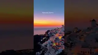 Santorini, Greece 🇬🇷✨ | Sunset Views & Whitewashed Dreams #travel2025 #wanderlust #greece #travel