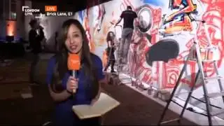 OMD EMEA graffiti event on London Live Feb 25 15