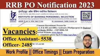 IBPS RRB PO Full Notification 2023 Out | RRB PO Notification 2023 | RRB PO 2023 Strategy