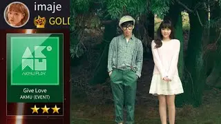 [SuperStar YG] AKMU 'Give Love' 🎁❤️ Hard mode 3 stars gameplay