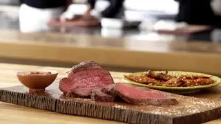 Global Menu Inspirations: West African Sirloin with Sweet Potato Pancakes