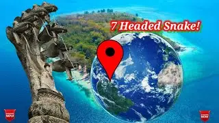 Big 7 headen snake sculpture found on google map