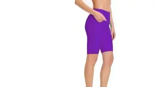 Swim Pants Beautiful Stitching Beach Trunks Women Swimsuit Bottom in Purple