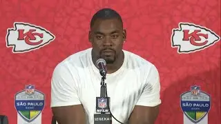 Chiefs defensive tackle Chris Jones discusses 27-21 loss to Chargers in Brazil