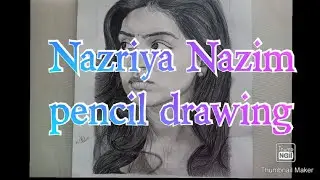 Nazriya nazim pencil drawing