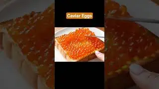 Caviar Eggs Sandwich #colorful #asmr