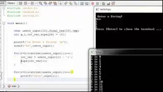 Intermediate C Tutorial   16   Sort alphabets in ascending