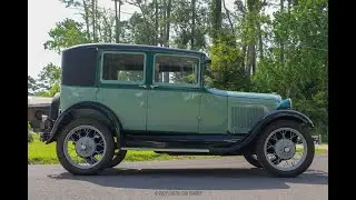 1929 Ford Model A Leatherback Sedan Walk-around Video
