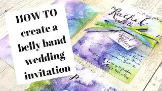 How To Create A Belly Band Wedding Invitation