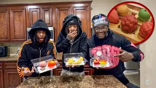 WE FINALLY TRIED THE VIRAL FRUIT SHAPED DESERTS🍑🍇🍓&hellip;.