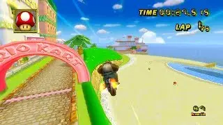 [MKWii Former 5th Aus] GCN Peach Beach (Glitch) - 1:12.375