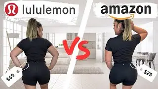 **Lululemon Align Shorts vs. $20 Amazon Dupes | Try-On, Comparison, and Prices**