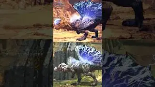 Fulgur Anjanath Comparison Wilds vs Iceborne! Monster Hunter #shorts #mhwilds #youtubepartner