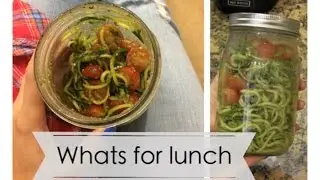 Whats for Lunch: Raw Zucchini Noodles with Pesto