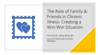 The Role of Family & Friends in Chronic Illness: An IDF Forum, June 17, 2021