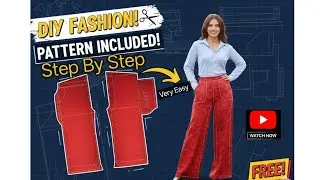 Perfect Plazo Pant Cutting & Stitching | New Design & Easy Sewing Method ✂️|How To Cut Plazo Pant
