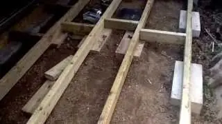 Repairing shed floor