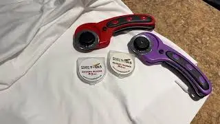 #shorts Precision Quilting Tools 45mm Deluxe Rotary Cutter with 3 Extra Blades (Red) - Fabric.mov