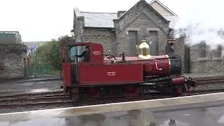 C0040 October 2025 Isle of Man Steam Railway : Locomotive /  No4 Built 1874/ at Port Erin....
