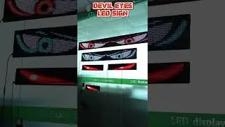 LED EYE Light Signs for Car Smart APP Programmable Flexible LED Sign  APP Control Custom LED Display