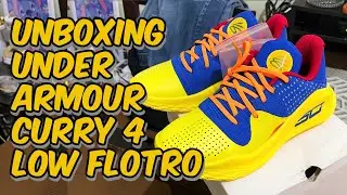 CURRY 4 LOW FLOTRO Unboxing | Under Armour Unisex Curry 4 Low Flotro Basketball Shoes (Team Royal)