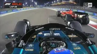 FERNANDO ALONSO ADELANTA A CARLOS SAINZ POR EL PODIO!! GP BAHREIN F1 2023