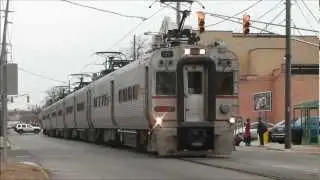 Pacing the South Shore Line's Street Running (from the back of a car!),  01.19.13