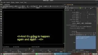Natron: Add subtitles (SRT)