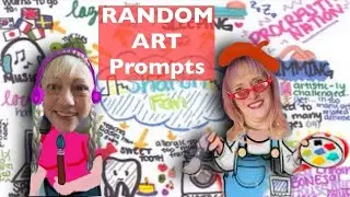 RANDOM Art Prompts and Story Telling Time-Falong! With CoHosts Diana and Myriam
