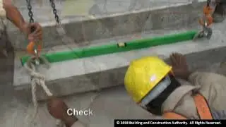 Precast Concrete Component Erection @ BCA, Singapore