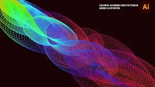 Create Colorful Blending Lines Pattern in Adobe Illustrator | Blend Tool | Illustrator Tutorial