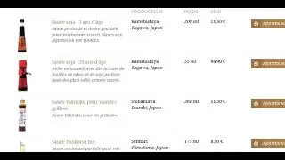 &Eacute;picerie fine japonaise.
